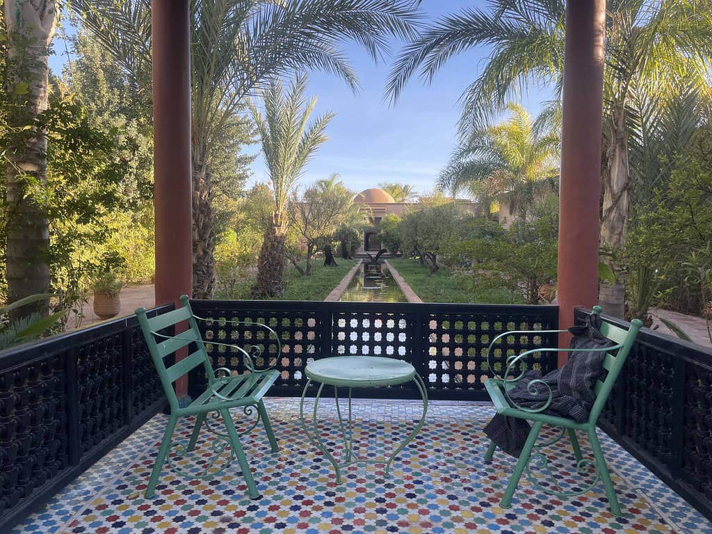 Dans le jardin du Musée de la Palmeraie à Marrakech.