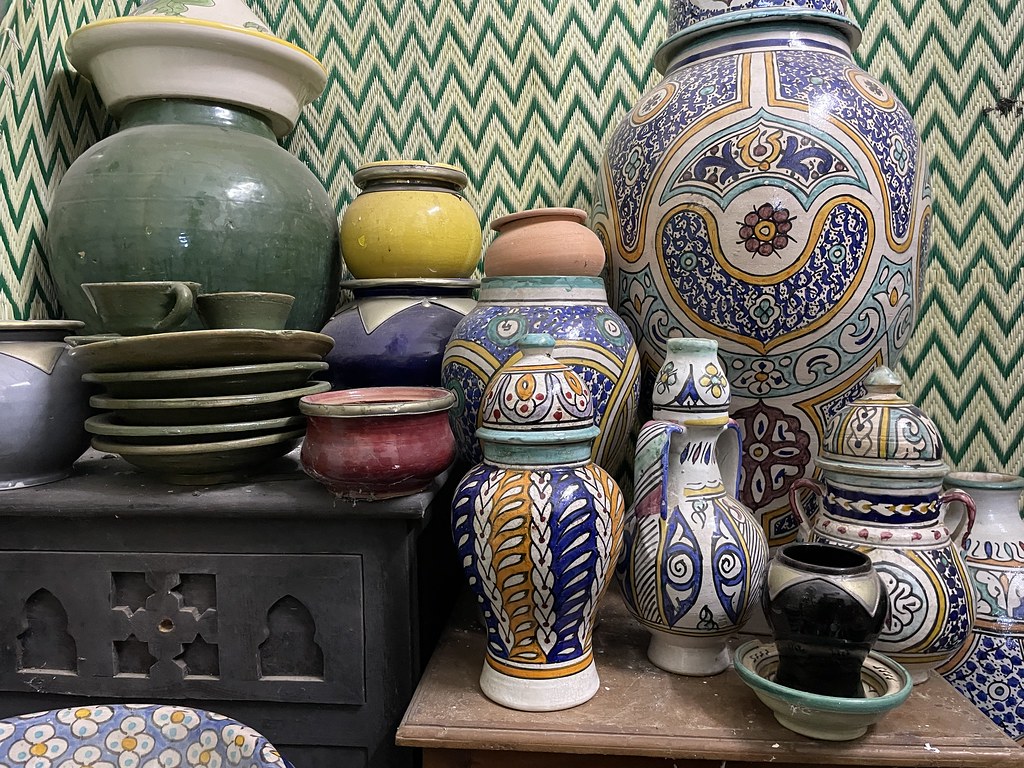 Dans le bazar Tindouf à Tanger.